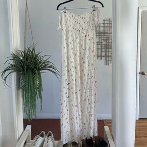 White Floral Maxi Dress